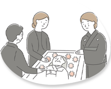 1日葬の様子 - 告別式だけでのお別れ