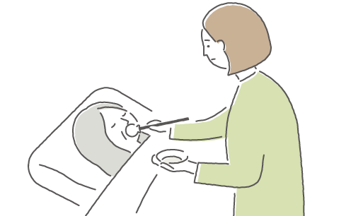 故人様との残された時間をゆっくり過ごす家族